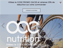 Tablet Screenshot of oacnutrition.com